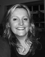 Black and white photo of Sally Lankester